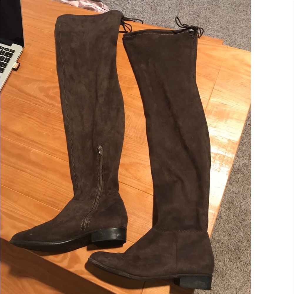Thigh high/ over the knee suede boots